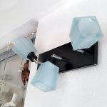 Aplique Spot Cubeto Base Rectangular Mov De Niquel 3 Luces
