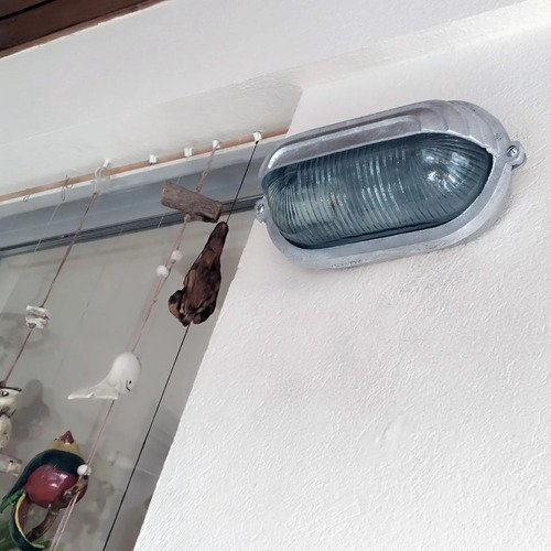 Aplique Tortuga Fundición De Aluminio Con Visera 1 Luz - E27 - Imagen 28