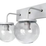 Aplique Pared Moderno Vintage Globo Transparente 2 Luces E27