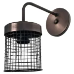 Spot Rejilla Aplique Pared Industrial Moderno Vintage Apto Led Metalizado