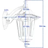 Farol Colonial De Pared 6 Caras Chico Fundición De Aluminio - Thumbnail Image 3