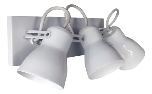 Aplique Spot Economico De Chapa 3 Luces E27 - Imagen 5