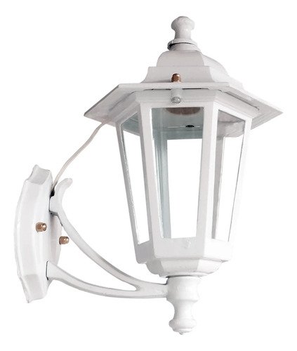 Farol Colonial De Pared 6 Caras Chico Fundición De Aluminio - Imagen 26