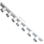 Spot Camarín Base Rectangular 7 Luces Apto Led - E27