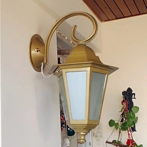 Farol Colonial 6 Caras Fundición De Aluminio Metalizado E27 - Imagen 14