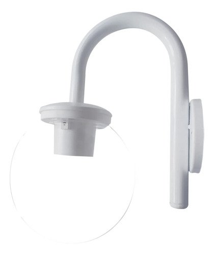 Aplique Globo Jardín 20 Cm Decorativo Antivandalismo 1 Luz - Imagen 5