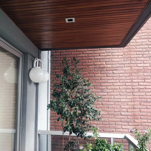 Aplique Globo Pared Ext. Decorativo Antivandalismo 2 Luces - Imagen 9