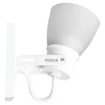 Aplique Spot Metálico 1 Luz Tulipa Larga De Vidrio - E27