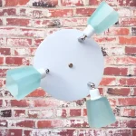Aplique Spot Cubeto Base Redonda Mov De Niquel 3 Luces - G9