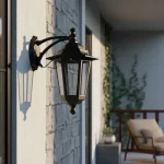 Farol Colonial Pared 6 Caras Chico Aluminio Apto Led - E27