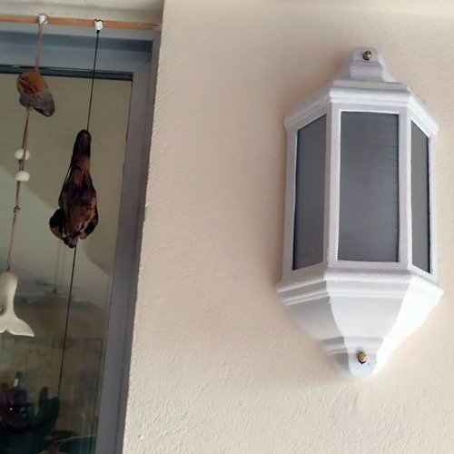 Farol Colonial Fundicion Aluminio Para Intemperie V Satinado - Imagen 7