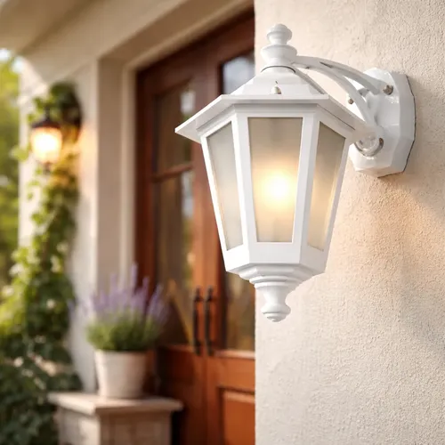 Farol Colonial Pared 6 Caras Chico Aluminio Apto Led - E27 - Imagen 74
