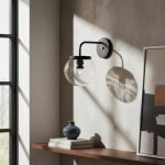 Aplique Spot Pared Moderno Vintage Globo Transparente E27