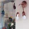 Spot Araña Recto Aplique Techo Vintage 2 Luces Metalizado - Thumbnail Image 10