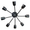 Spot Araña Recto Aplique Moderno De Techo Vintage 8 Luces - Thumbnail Image 3