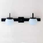 Spot Aplique Pared 2 Luces Globos 8x15 Vintage Apto Led E27