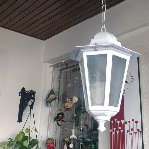 Farol Colonial 6 Caras Fundición De Aluminio - E27 Apto Led - Imagen 5