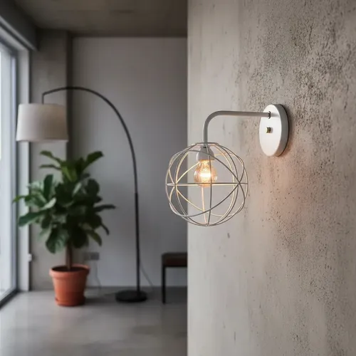 Spot Signo/recto De Pared Átomo Orbital 15 1 Luz Vintage - Imagen 1