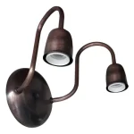 Spot Signo Moderno Vintage Metalizado 2 Luces Apto Led
