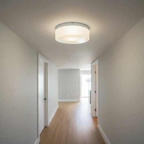 Plafón Chapa Grande 2 Luces Vidrio Escolar Apto Led - E27 - Imagen 8