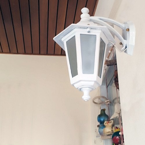 Farol Colonial De Pared 6 Caras Chico Fundición De Aluminio - Imagen 61