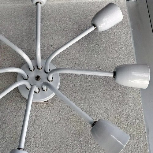 Araña Recta Aplique Moderno De Techo Vintage 8 Luces - E27 - Imagen 7