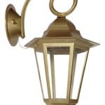Farol Colonial 6 Caras Fundición De Aluminio Metalizado E27
