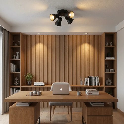 Aplique Spot De Chapa 4 Luces Apto Led - E27 - Imagen 1