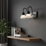 Spot Aplique De Pared Tulipa Base Rectangular 2 Luces - E27