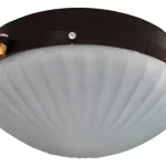 Plafón Chico 1 Luz Vidrio Estrella Satinado - Apto Led - E27