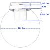 Aplique Globo Pvc 20 Cm Antivandálico De Techo Ó Pared E27 - Thumbnail Image 3