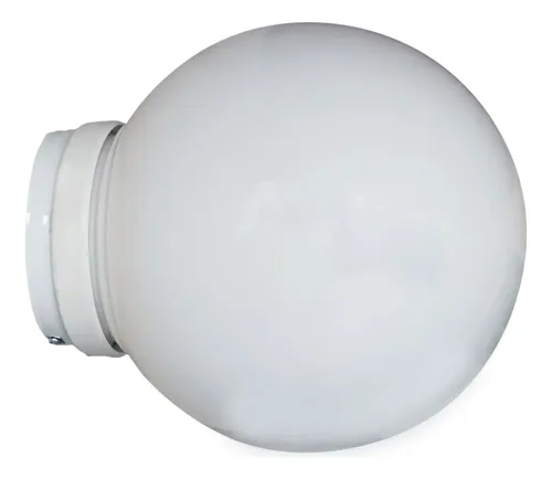 Aplique Globo Pvc 25 Cm Antivandálico De Techo Ó Pared - Imagen 4