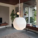 Colgante Prisma Esfera Pvc Opal Antivandálico 1 Luz - E27
