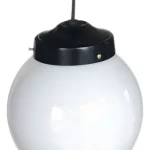 Colgante Esfera 1 Luz Globo De Vidrio Opal 10x18 Cm - E27