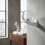 Aplique Globo Ménsula De Pared Exterior Vidrio Burbuja - E27