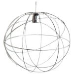 Colgante Orbital Esfera Alambre De Acero Metalizado Mediano