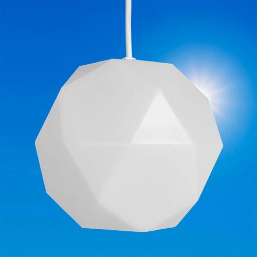 Colgante Prisma Esfera Pvc Opal Antivandálico 1 Luz - E27 - Imagen 7