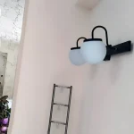 Spot Aplique Pared 2 Luces Globos 8x15 Vintage Apto Led E27