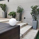 Globo De Piso Pvc Opal (30 Cm) Con Estaca Ó Base - Apto Led