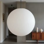Colgante Globo Esfera Pvc Opal 50 Cm Apto Lámpara Galponera