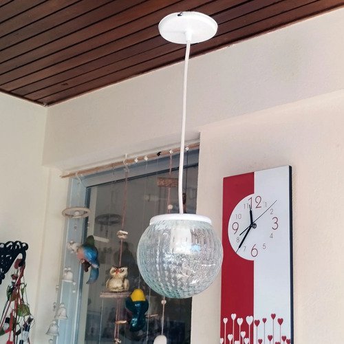 Colgante Globo 8x15 Vidrio Transparente 1 Luz - E27 - Imagen 3