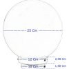 Aplique Globo Vidrio Opal 12x25cm De Techo O Pared - Thumbnail Image 3