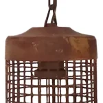 Colgante Rejilla Con Cadena Retro Vintage Símil Óxido - E27