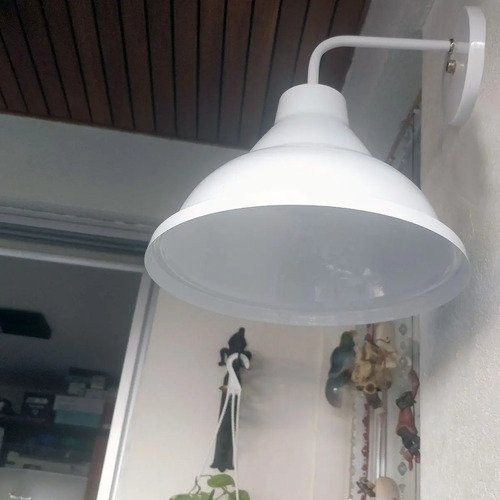 Spot Campana Metálica De Pared 25 Cm Moderno Vintage - E27 - Imagen 6
