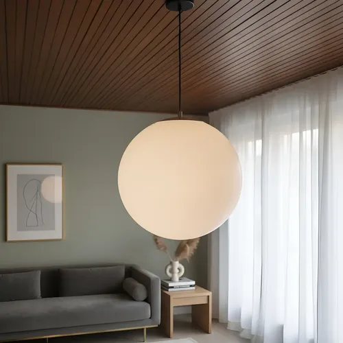 Colgante Globo Esfera Pvc Opal 45 Cm Deco Apto Led E-27 - Imagen 2