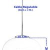 Colgante Globo 1 Luz 2 Bocas (3) Vidrio Opal Moderno - E27 - Thumbnail Image 2