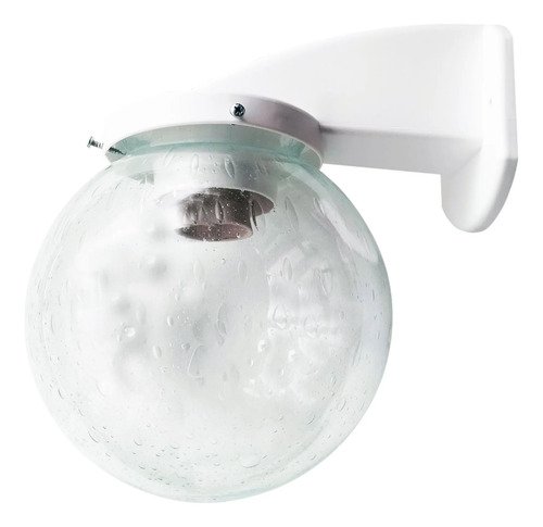Aplique Globo Ménsula De Pared Exterior Vidrio Burbuja - E27 - Imagen 5
