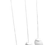 Colgante Esfera Globo De Vidrio Opal (18) 3 Luces