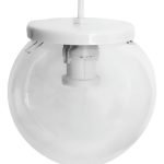Colgante Globo Esfera De Vidrio 10x18 1 Luz Metalizado E27