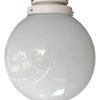 Aplique Globo Vidrio Opal 12x25cm De Techo O Pared - Thumbnail Image 4